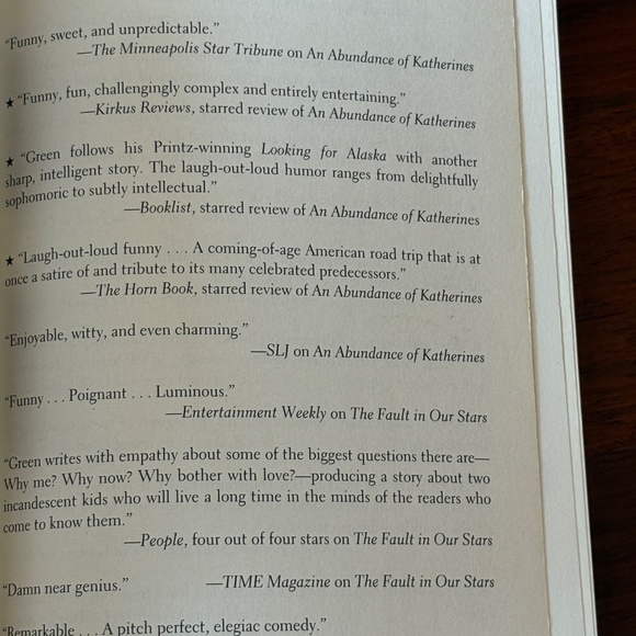 "An Abundance of Katherines" by John Green - Picture 5 of 6